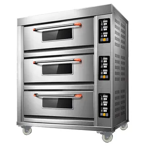 Smart Control Temperature Baking Oven 3 Decks 6 Layers Electric Pizza Oven