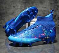 Chaussures de football en caoutchouc en gros pour hommes et enfants, crampons d'entraînement, chaussures de futsal pour gazon artificiel, couleurs d'équipe, printemps, été, automne