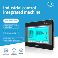 Controlador lógico programable todo en uno PLC HMI de 7 pulgadas, controlador PLC integrado HMI