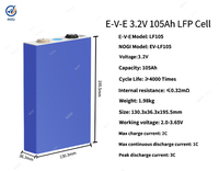 Sel Baterai LiFePO4 EV E LF105 3.2V 105Ah, Daya Tumpuk 3C, Daya Tinggi, 4000 Siklus, -35~65, Baterai untuk EV/RV/Robotika/AGV