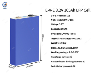 EV E LF105 3.2V 105Ah LFP-batterijcel 3C piekstroom hoge vermogens LiFePO4-batterij voor RV, UPS, robotica, AGV, aangepaste batterijpakketten - Product Image 2