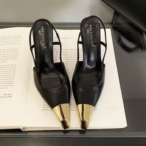 Sandalias de Tacón Alto con Correa en el Tobillo y Punta Cuadrada para Mujeres Maduras 2025 - Tendencia de Moda con Tacón Ultra Alto para Primavera - Product Image 1