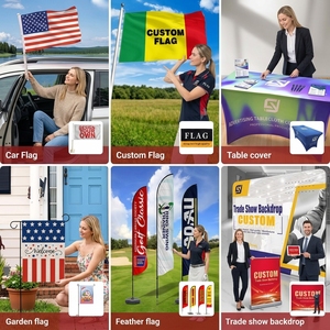 Banderas personalizadas de dos banderas laterales con ojales de latón de 3x5 pies imprime tu propia bandera - Product Image 5