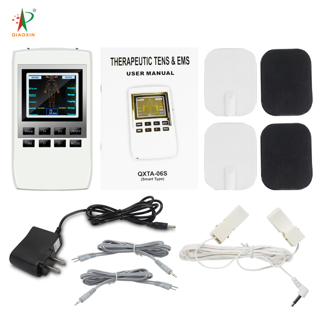 New TENS+EMS+Color Screen+Voice Unit 10 Modes Plug-In Massage Cushion Foot Massager Sport Muscle Recovery Targeted Application
