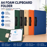 Carpeta Portapapeles de Espuma A4 con Logotipo Personalizado, Carpeta de Archivo Plegable Impermeable con Clip Metálico Resistente para Oficina, Escuela y Negocios