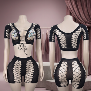 Conjuntos de Dos Piezas de Ropa de Baile para Mujer, Estilo Exótico, para Actuaciones de Salón de Baile - Product Image 2