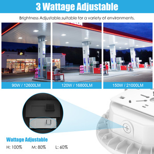 Đèn mái che trạm xăng 15000LM, đèn trạm xăng, kho hàng Mỹ, đèn mái che <span class=keywords><strong>LED</strong></span> âm trần 60w-100w, đèn trần - Product Image 6