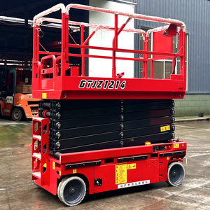 Miễn phí vận chuyển CE 6M 8M 10m 12M 14M 16M Scissor Lift bảng điện thủy lực nền tảng nâng điện giàn giáo Nâng Nền tảng - Product Image 4