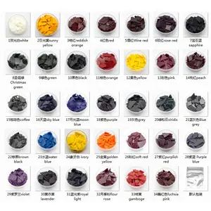 Bulk Soybean Wax Vegetable Wax Dye Block 34 Colors Eco Friendly Candle Dye Chips Paraffin Wax Candle Dye Blocks for DIY Handmade