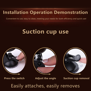 Cangkir Masturbasi Pria Hands Free dengan Basis Hisap Kuat 160 °   Mainan Seks Sudut Dapat Disesuaikan untuk Pria Masturbator Karet Lembut - Product Image 4