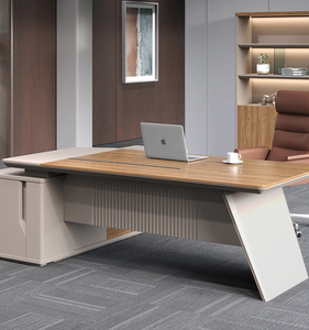 Nuevo Escritorio de muebles de oficina con cajón Gerente Boss Muebles de oficina comercial Escritorio de trabajo de computadora ejecutiva en forma de L - Product Image 3