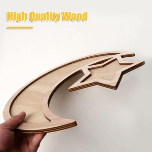 Decoración de Mesa para Eid Mubarak y Ramadán con Diseño de Luna y <span class=keywords><strong>Estrella</strong></span>, Bandeja para Servir Pasteles para el Hogar, Decoración de Mesa para Fiestas de Eid Mubarak - Product Image 2