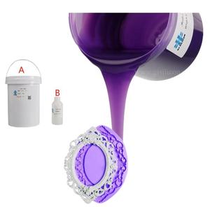 RTV-2 partie A/B moule en silicone liquide durci à l'étain de qualité alimentaire pour la fabrication de cadres de miroirs en PU et autres moules - Product Image 1