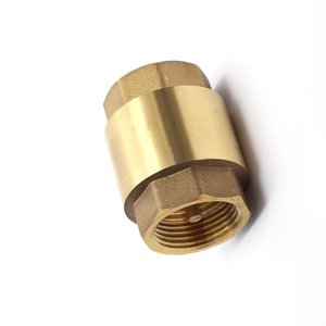 sanitär messing geschmiedet vertikal rückwärtsfreie 3/8 3/4 vertikale feder-kontrollanlage - Product Image 5