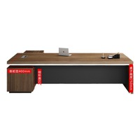 Bureau de direction exécutif de luxe IULTRA en forme de L, nouveau design personnalisé, moderne, étanche, réversible, avec rangement, garantie 10 ans