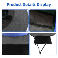 Sombrero de Pescador para Exteriores con Protección UV, Resistente al Viento, Transpirable, para Hombre, Gorra de Golf para Adultos, Protector de Cuello, para Montañismo, Pesca, Verano