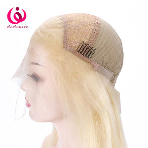 Sitios web de compras en línea de 30 pulgadas barato ombre indio templo Rubio pre arrancado <span class=keywords><strong>color</strong></span> 613 pelucas de encaje completo cabello humano 100% virgen - Product Image 3