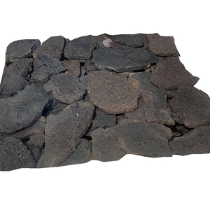 Giá rẻ màu đen màu xám dung nham đá gạch ốp tường đá Veneer - Product Image 1