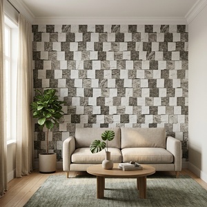 <span class=keywords><strong>Paneles</strong></span> Decorativos para Pared <span class=keywords><strong>de</strong></span> <span class=keywords><strong>Baño</strong></span> Ink Gold Wild Ripples, Material para Ducha <span class=keywords><strong>de</strong></span> Instalación Rápida - Product Image 4