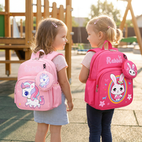 Sac à dos imperméable pour enfants, garçons et filles, style dessin animé, imprimés animaux mignons, lapin, dinosaure, pour la maternelle et l'école primaire