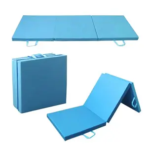 Personalizado al por mayor al aire libre multifuncional gimnasia ejercicio Fitness Piso 3 pliegues plegable Mat