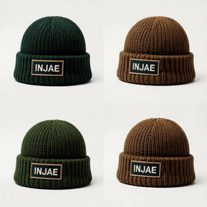 Wholesale Custom Logo Unisex High Quality Plain Blank Dyed Solid Color Winter <b>Hat</b> <b>Cap</b> Acrylic Knitted Cuffed Beanie - Product Image 3