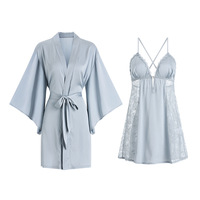 Robe de Nuit Sexy en Dentelle Dos Nu Halter pour Femme – Peignoir Élégant et Doux pour la Chambre à Coucher (Marque Privée)
