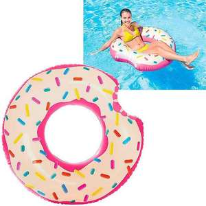 <span class=keywords><strong>INTEX</strong></span> 56265 logotipo personalizado PVC <span class=keywords><strong>Donut</strong></span> piscina <span class=keywords><strong>Flotador</strong></span> para fiesta de verano anillos de natación inflables anillo de agua para niños y adultos - Product Image 3