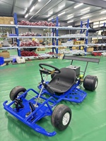 Kart électrique de drift haute vitesse pour adultes, kart de course électrique à 4 roues, kart de course de divertissement en plein air avec aileron arrière