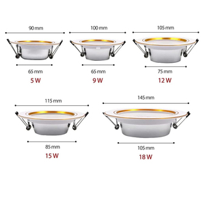 Plafonnier encastré LED SMD 5W en aluminium moderne, température de couleur réglable, écologique, facile à installer pour la maison et le bureau - Product Image 6
