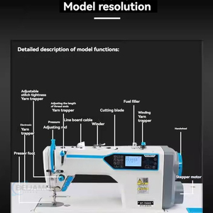 Machine à coudre à entraînement direct par ordinateur multifonction entièrement automatique pour usage domestique et industriel - Product Image 6