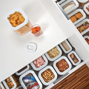 Cajas herméticas de plástico sin BPA para almacenamiento y organización de alimentos, contenedor de almacenamiento de alimentos con tapas transparentes - Product Image 5