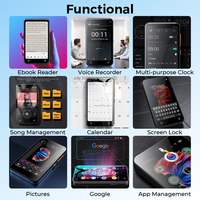 Lecteur MP4 WiFi HiFi DAP avec écran tactile complet de 4 pouces, Android, streaming sans perte, musique, 8 Go, prise en charge personnalisée