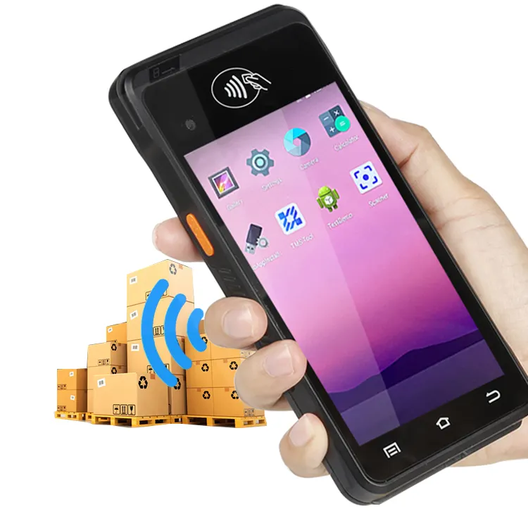 Edoo Android 7 kablosuz barkod tarayıcı el Pda Android sağlam mobil Pda depo için