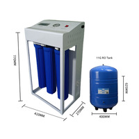 Système d'osmose inverse commercial 400GPD 600GPD 800GPD, purificateur d'eau RO avec réservoir sous pression pour hôtels et usage domestique, 5 étapes
