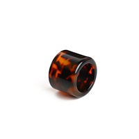 Usine nouvelle bande imprimé léopard résine tortue motif coquille 18mm unisexe incrustation réglage Zircon troisième partie certifié anneaux à la mode