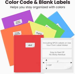 Porte-documents en plastique PP robuste avec 3 crochets et 2 poches pour documents et papiers A4 - Fournitures de bureau pour enseignants et étudiants - Product Image 2