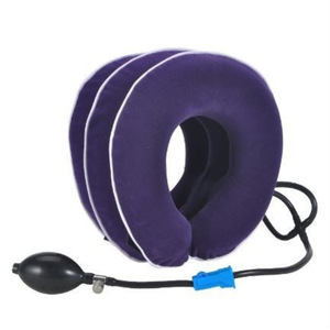 Dispositivo de tracción cervical inflable con bomba, soporte para el cuello para uso doméstico, operación manual, interruptor azul, bola de metal 02 - Product Image 5