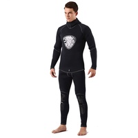 Yonsub — ensemble de deux pièces en néoprène avec fermeture éclair, tenue de plongée sous-marine, pour plongée/pêche/chasse sous-marine et surf, 5mm