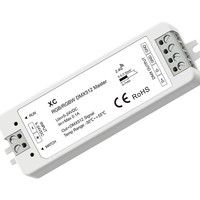 Contrôleur LED RGB RGBW VonewStar XC sans fil DMX 512, contrôleur maître 5-24VDC avec télécommande sans fil