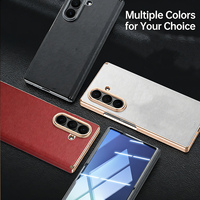 Étui de téléphone en cuir de vachette PU pour Samsung Z Fold 3 4 5 6 7 8, design sportif, protection anti-traces de doigts pour Samsung W26