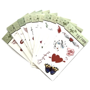 Tatouages temporaires pour femmes filles-Fleur colorée papillon réaliste longue durée <span class=keywords><strong>faux</strong></span> autocollants de <span class=keywords><strong>tatouage</strong></span> - Product Image 1
