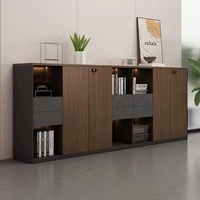 WJG-260X Armoire de classement en bois verrouillable pour bureau commercial avec cloison et rangement mural, fabriquée en Chine
