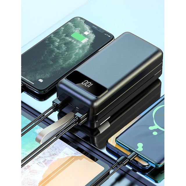 Portable Power Bank Station 20000mah 50000mah 60000mah Power Bank for 5V Devices Chargers