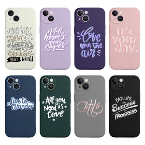 Chất lượng cao mềm TPU nhựa trường hợp dập nổi bên trong Logo tùy chỉnh thiết kế Silicone lỏng điện thoại di động Trường hợp đối với <span class=keywords><strong>iPhone</strong></span> 15 14 Pro Max - Product Image 6