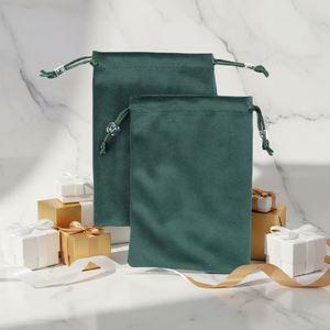 Pochette à bijoux en velours doux avec cordon de serrage, logo personnalisé, petite taille, pour bagues, boucles d'oreilles, colliers, emballage - Product Image 6