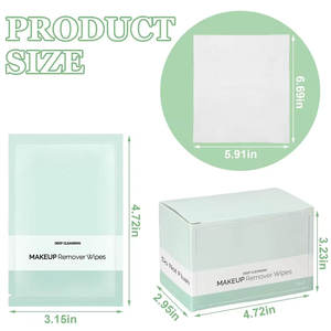 Salviette per struccanti personalizzate sfuse per il trucco confezionate singolarmente salviettine detergenti singole micellari salviettine femminili private label - Product Image 2