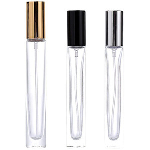 10ml Glass Roll on <b>Bottles</b> Square Matte Black White Transparent Essential Oil Perfume <b>Bottle</b> <b>Plastic</b> Roller for Face Cream - Product Image 2