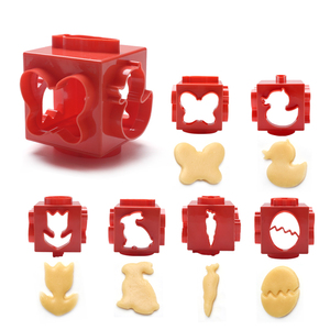 <span class=keywords><strong>Emporte</strong></span>-pièce en plastique pour biscuits de Pâques et de Noël, <span class=keywords><strong>cube</strong></span>, polyèdre, carré - Product Image 1