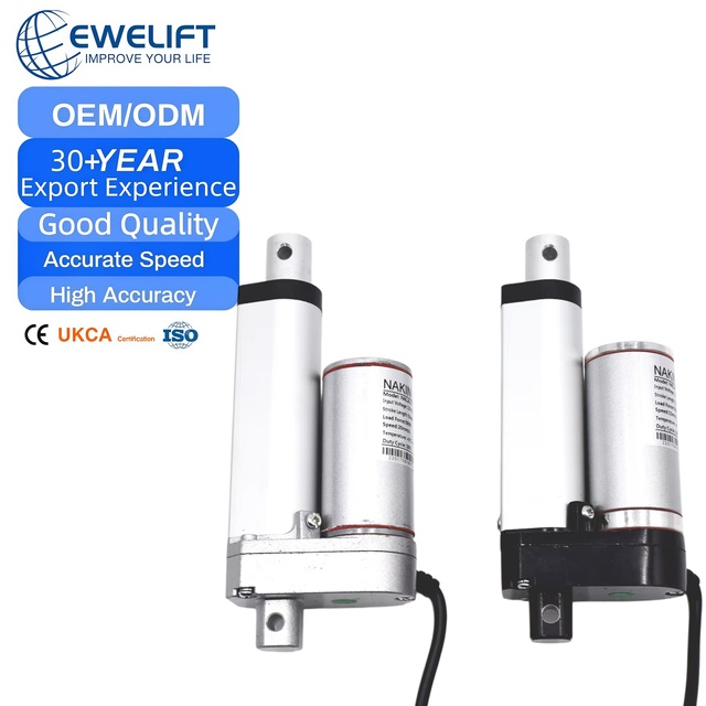 12V 24V Compact Mini Permanent Magnet Brush Linear Actuator 1000N IP65 Waterproof Solar Tracker for Home Appliance & Fan